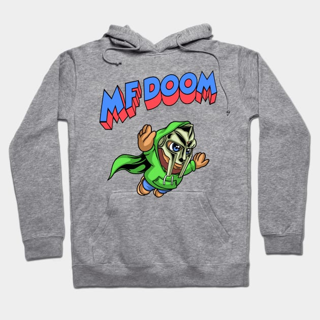 MF DOOM Comic Hoodie by littlepdraws